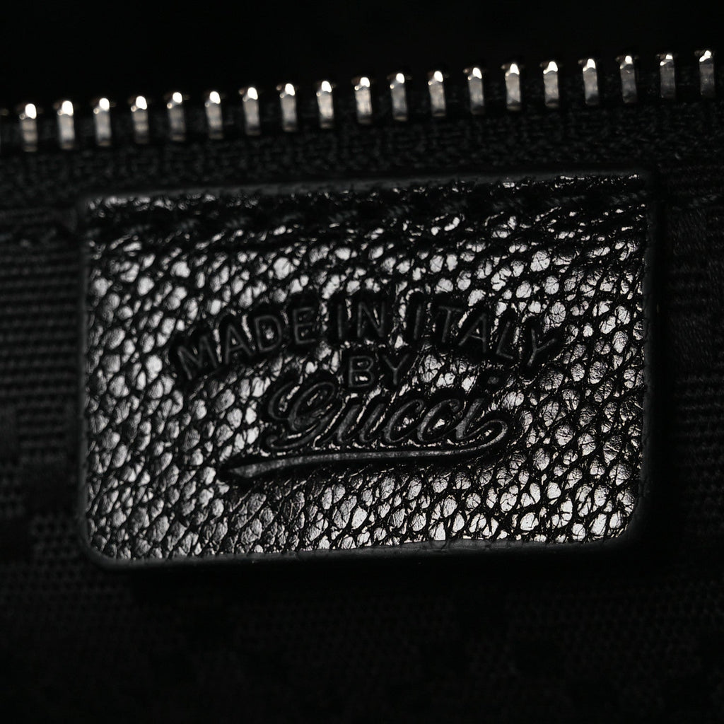 Grained Calfskin Medium Brea Crossbody Bag Black