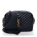 Calfskin Matelasse Monogram Lou Camera Bag Deep Marine