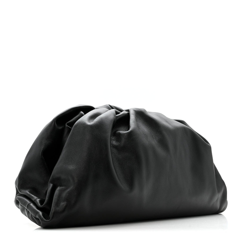 Smooth Butter Calf The Pouch Oversized Clutch Black