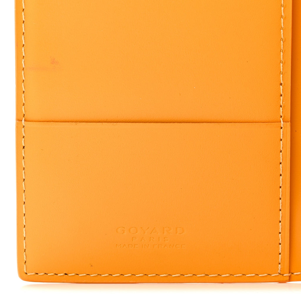 Goyardine Passport Wallet Yellow