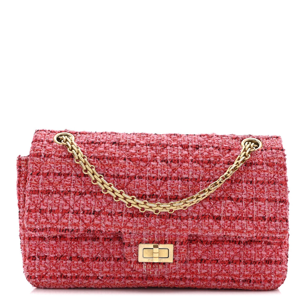 Tweed Quilted 2.55 Reissue 225 Flap  Red Pink Multicolor