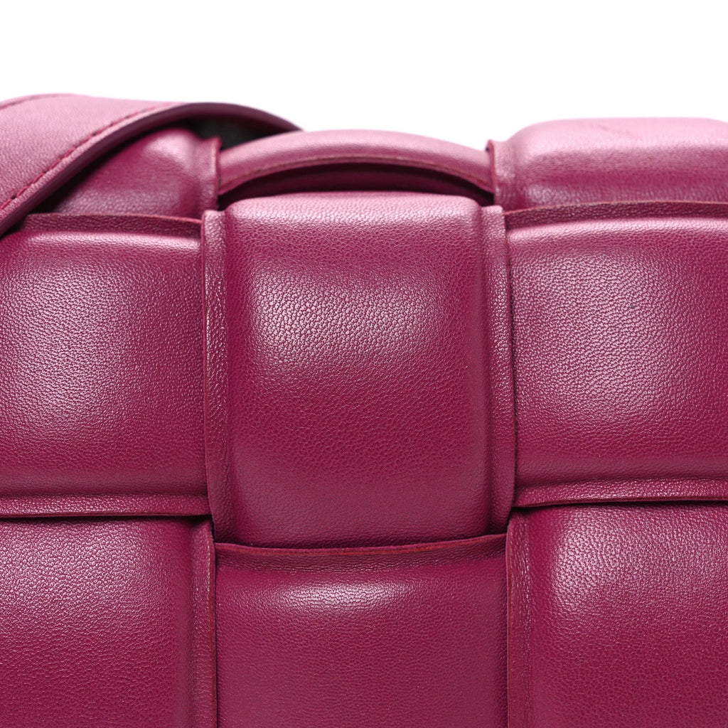 Nappa Maxi Intreccio Padded Cassette Crossbody Bag Cinnabar