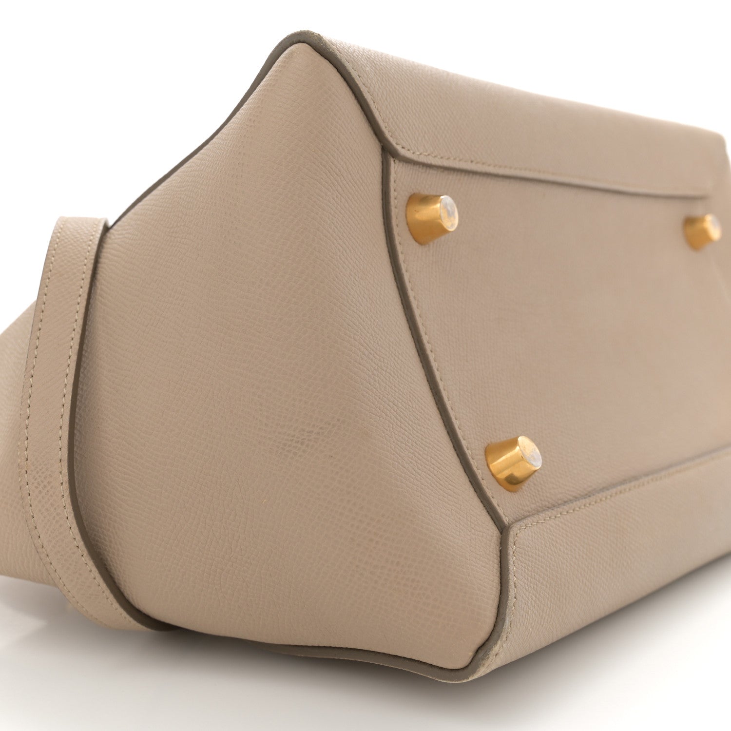 Grained Calfskin Mini Belt Bag Light Taupe