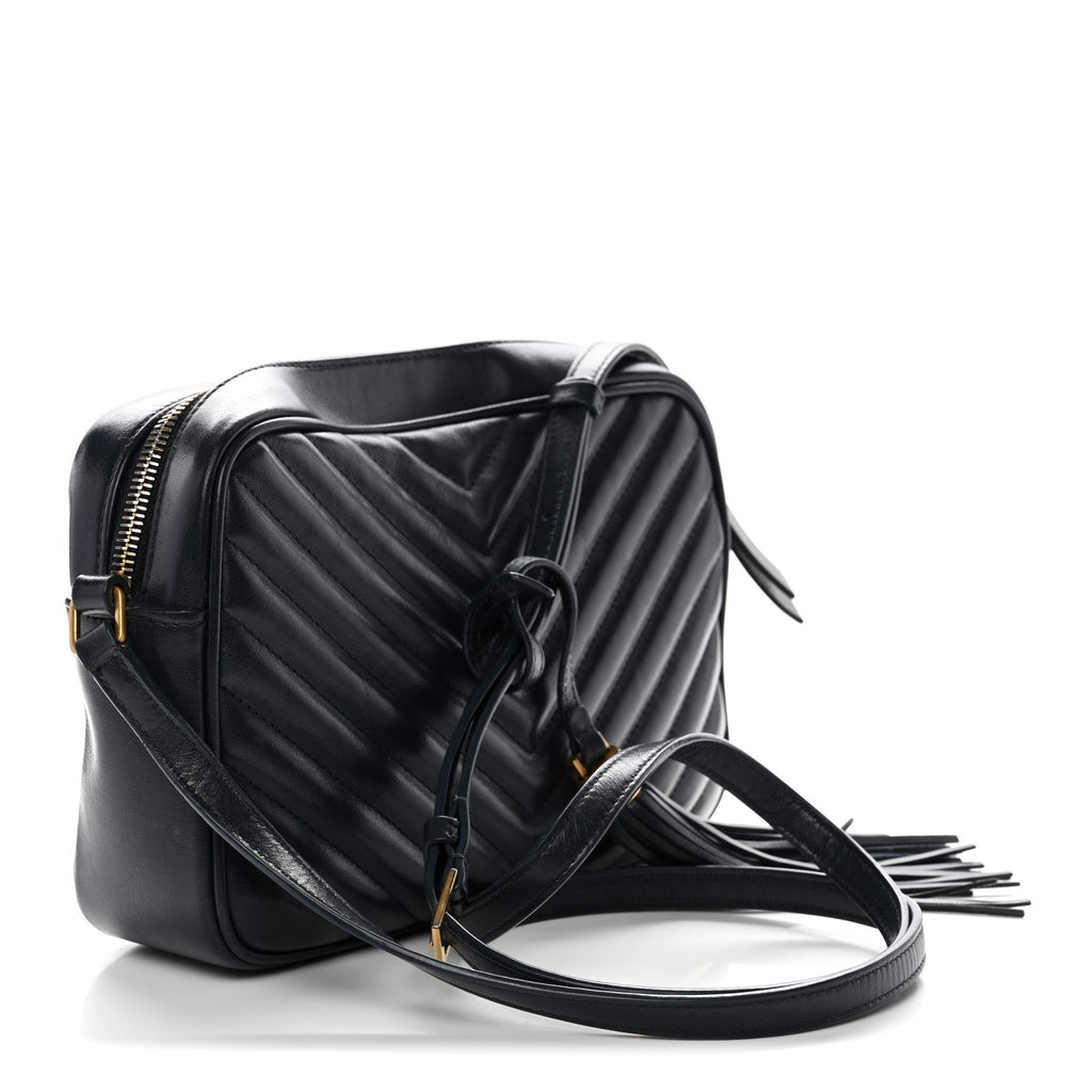 Calfskin Matelasse Monogram Lou Camera Bag Navy