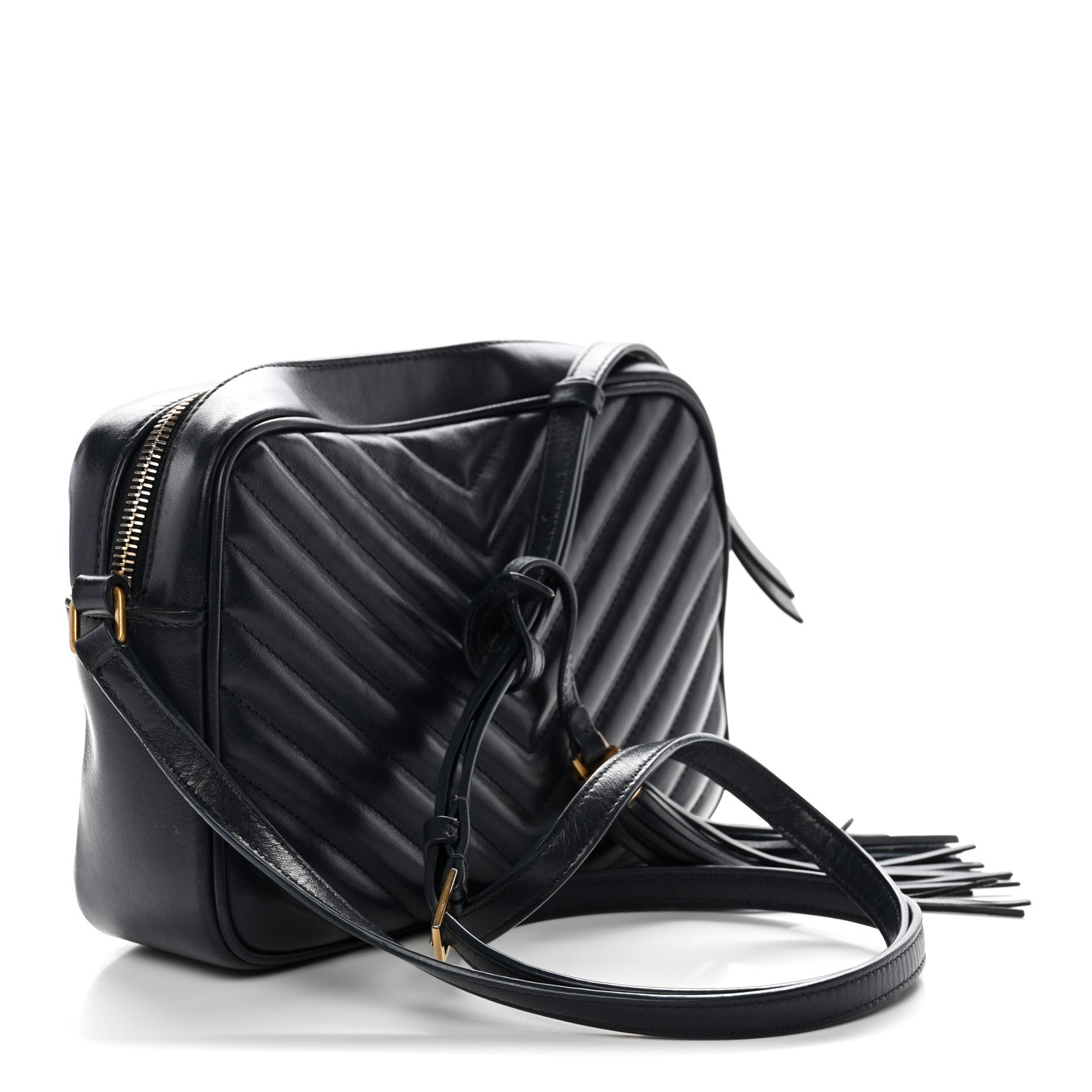 Calfskin Matelasse Monogram Lou Camera Bag Navy