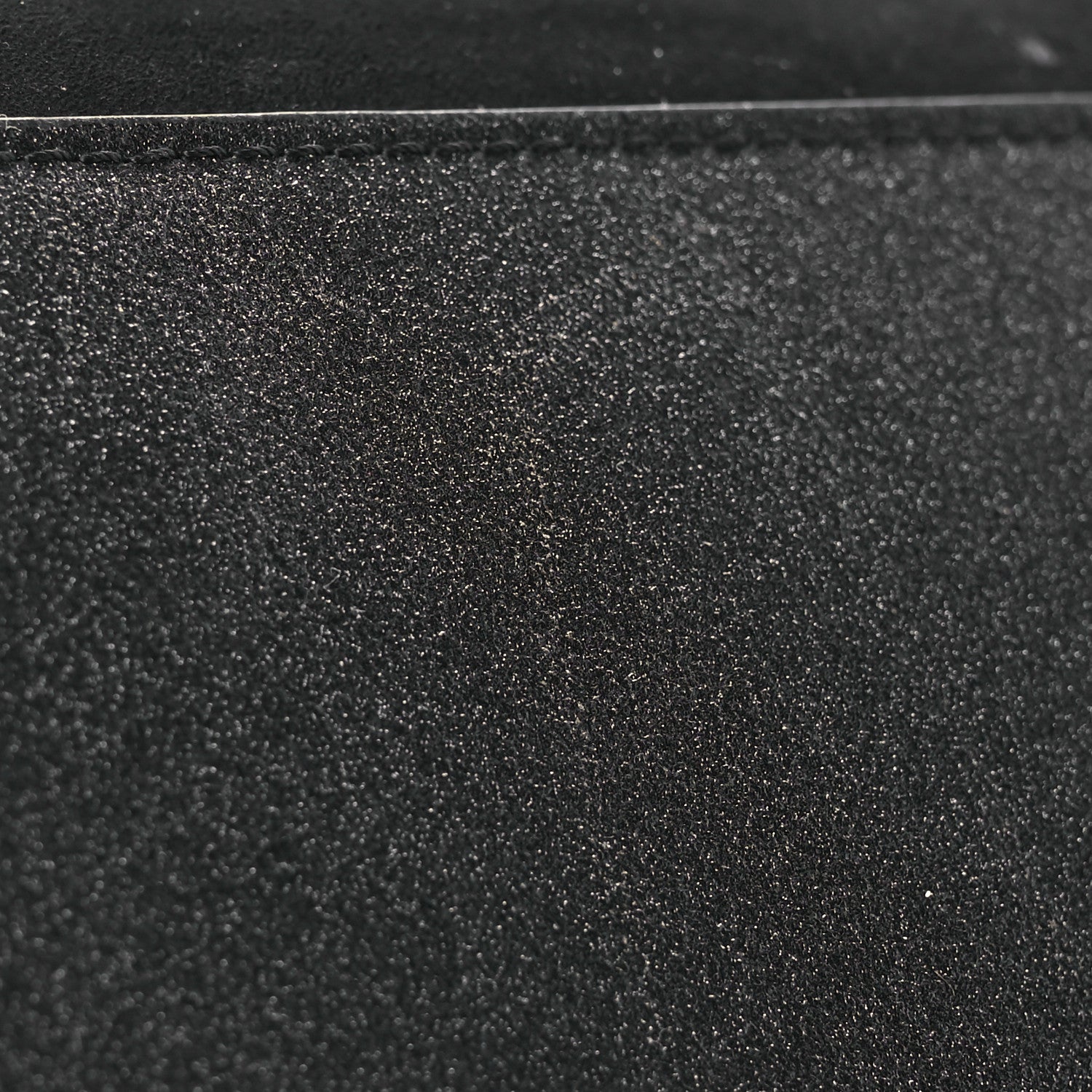 Suede Glitter Calfskin Embellished Paloma Clutch Black