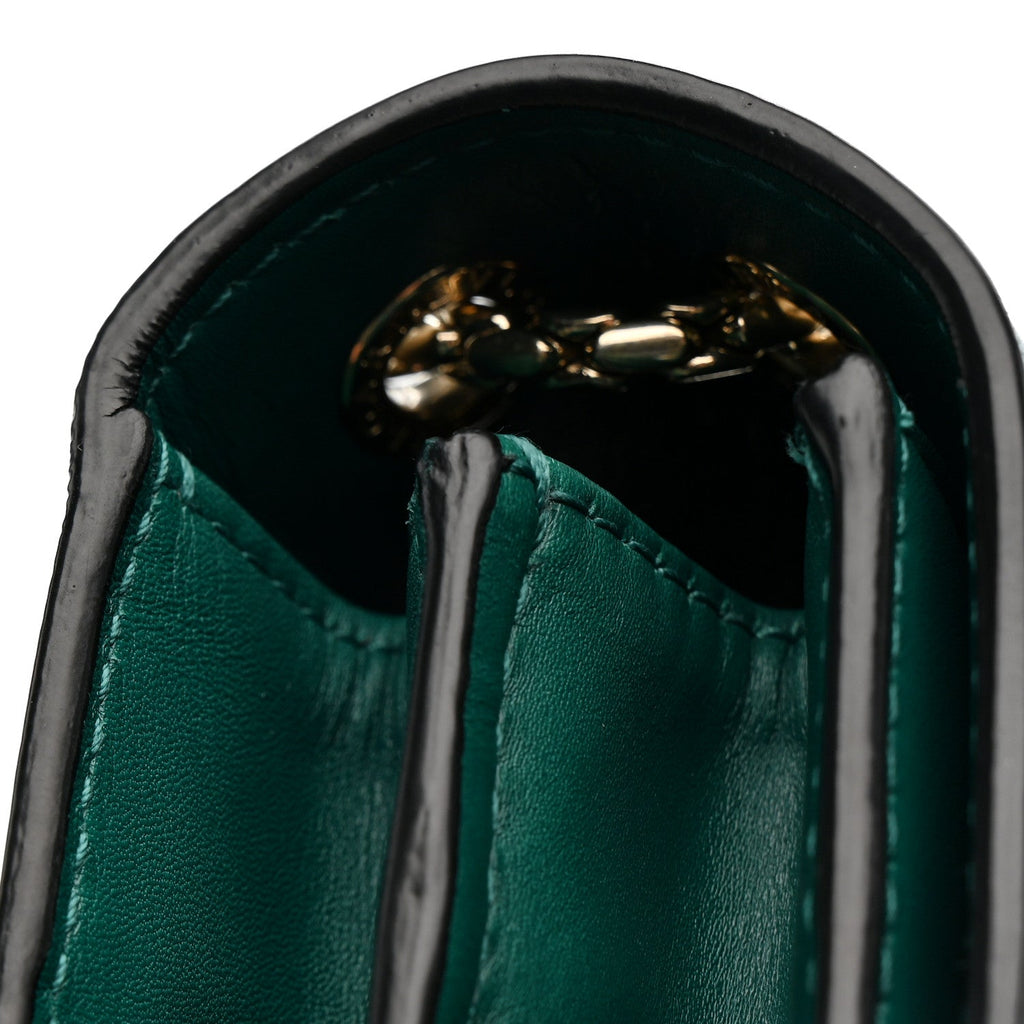 Calfskin Serpenti Forever Shoulder Bag Emerald Green