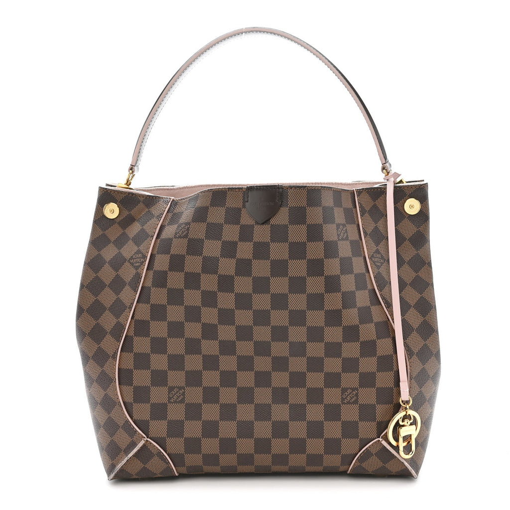 Damier Ebene Caissa Hobo Rose Ballerine