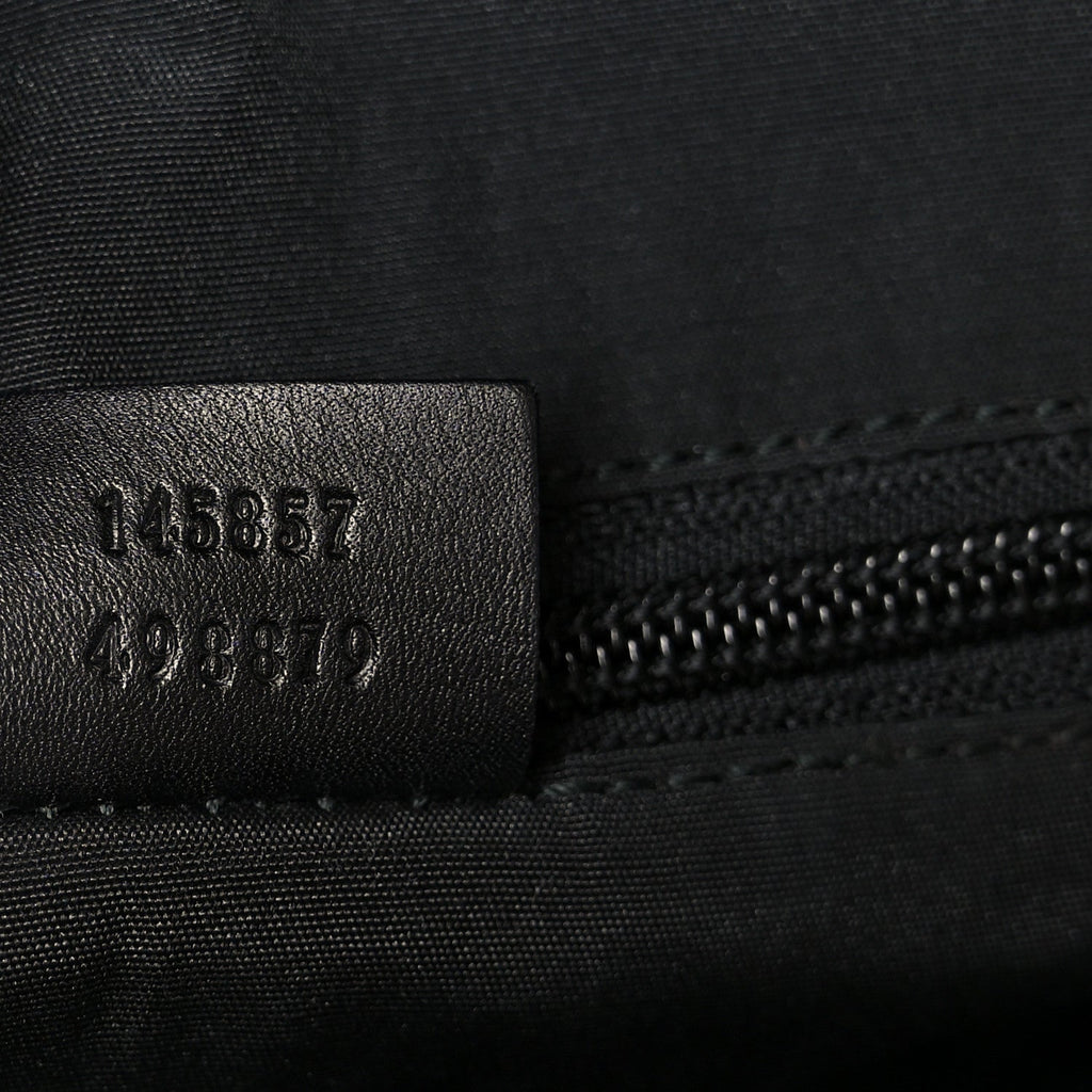 Monogram Calfskin Perforated Medium Flat Messenger Bag Black