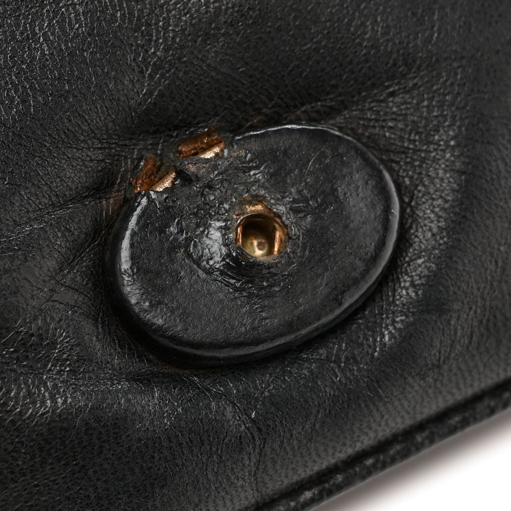 Lambskin Quilted Diamond CC Flap Black