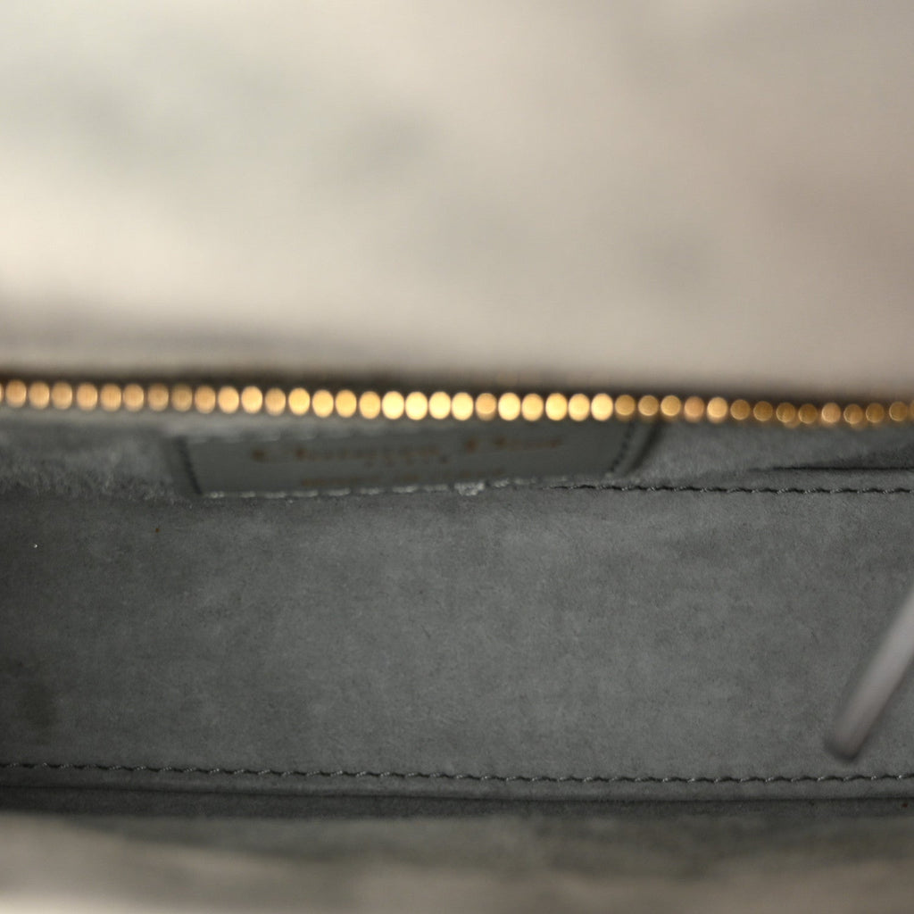 Velvet Mini Lady Dior Gray