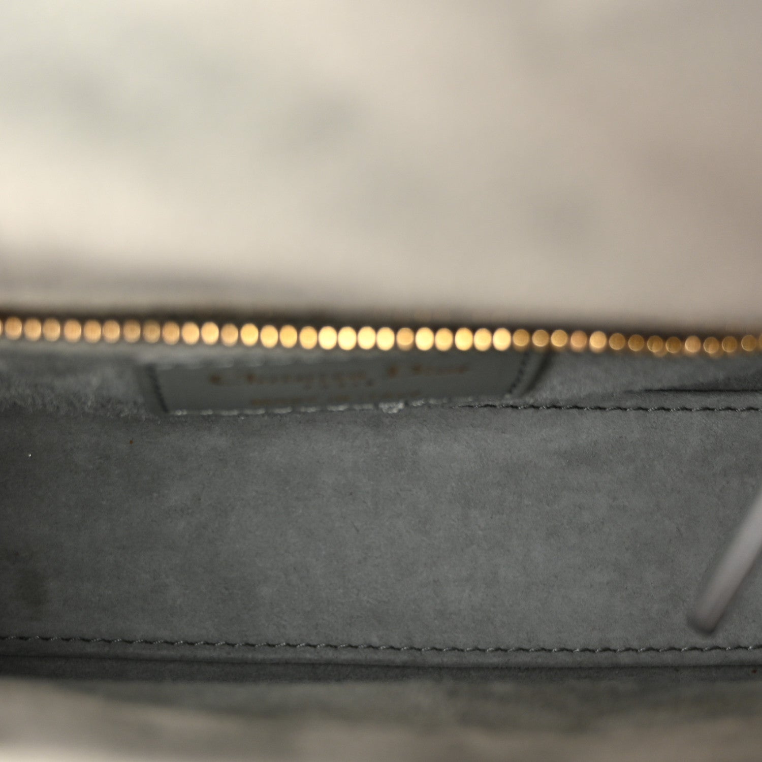 Velvet Mini Lady Dior Gray