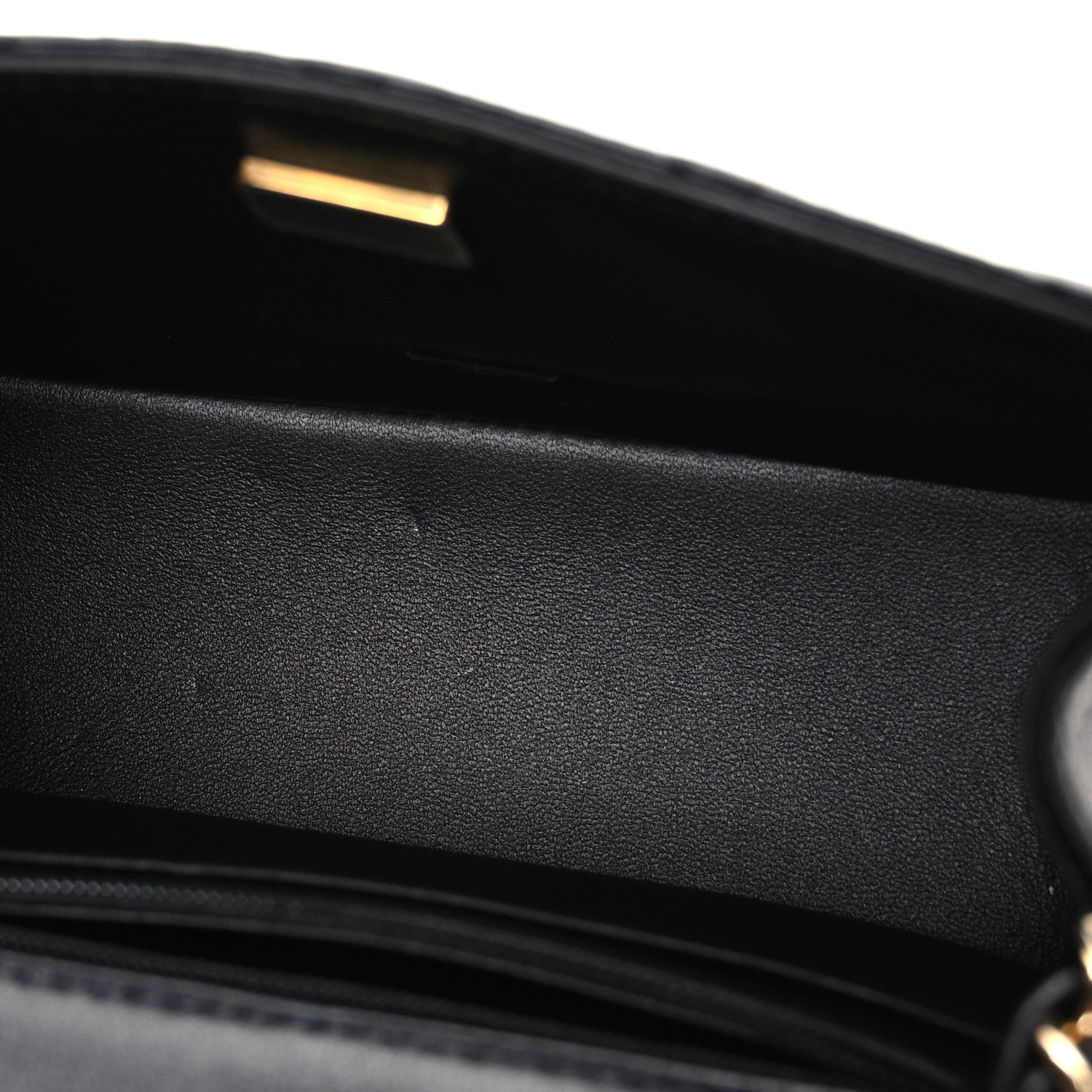 Lambskin Quilted Mini Square Flap Black