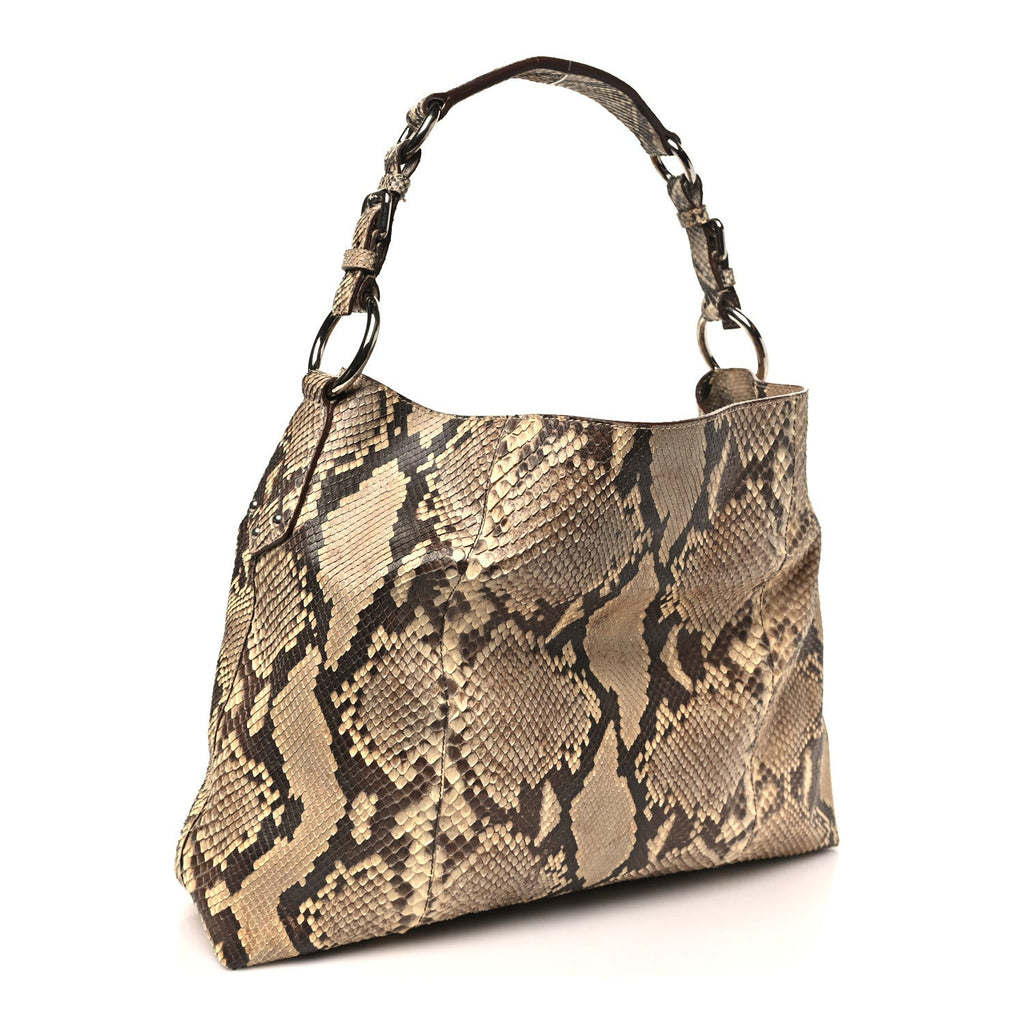 Snakeskin Logo Sacca Hobo Roccia