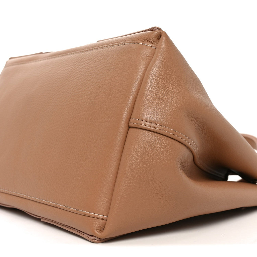 Nappa S Navy Cabas Beige Latte
