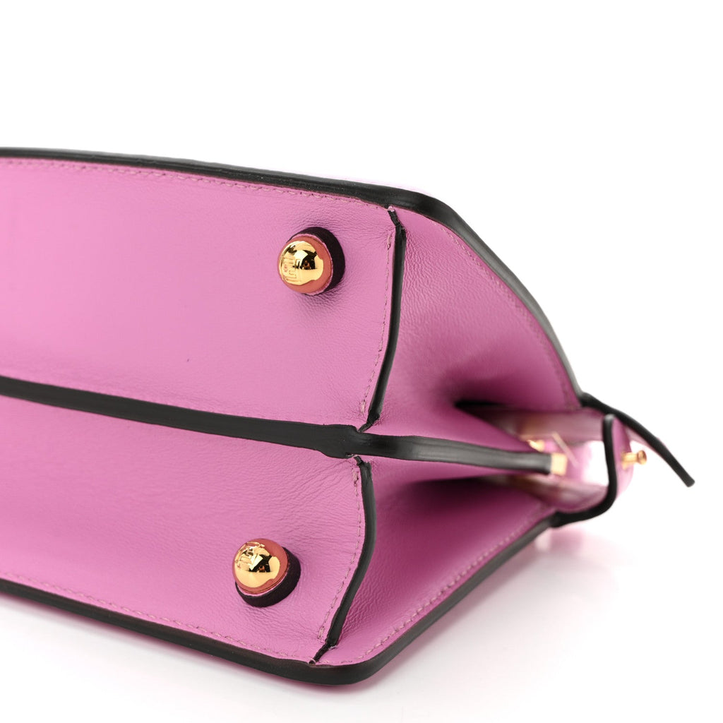 Shiny Nappa Petite Peekaboo I SEE U Satchel Rosa