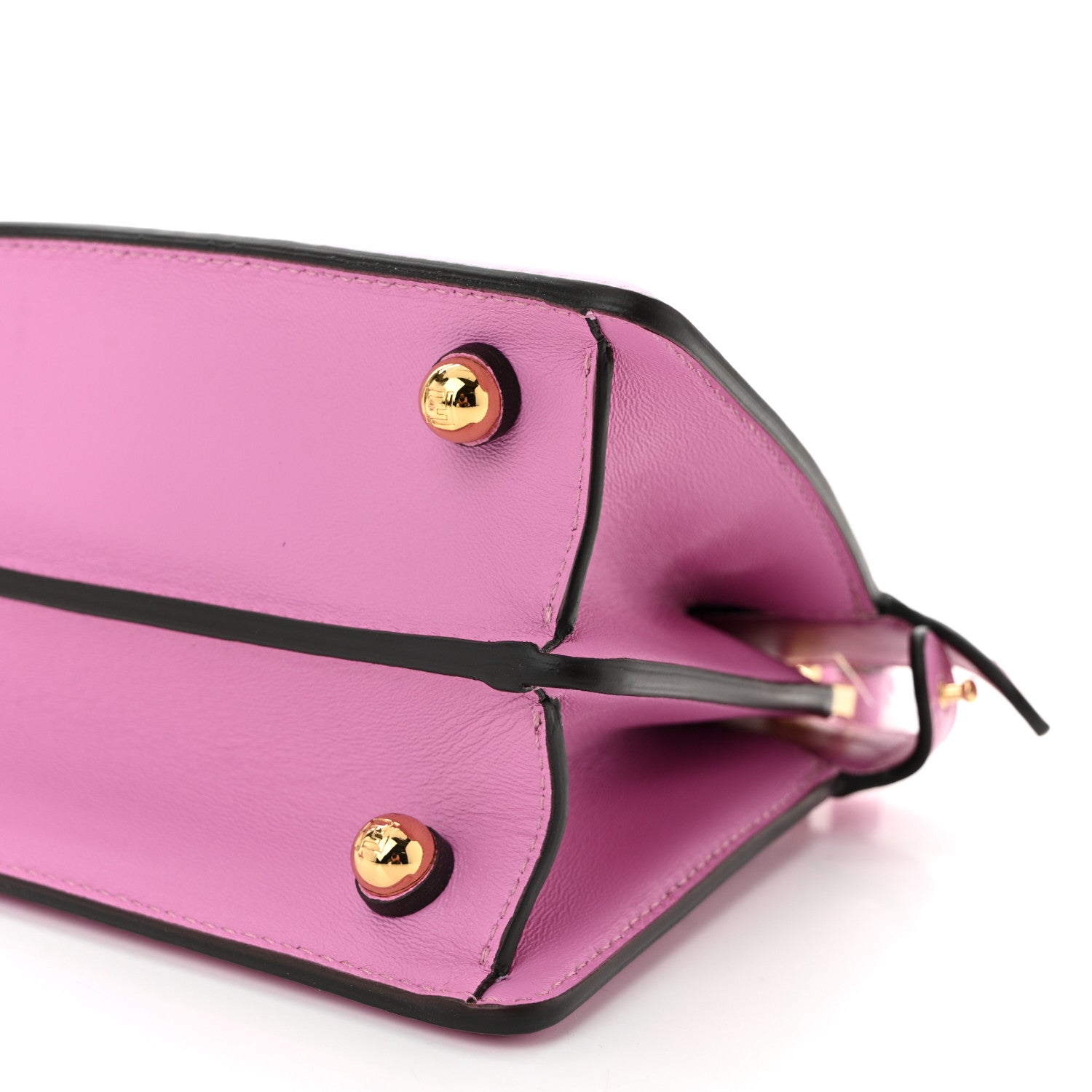 Shiny Nappa Petite Peekaboo I SEE U Satchel Rosa
