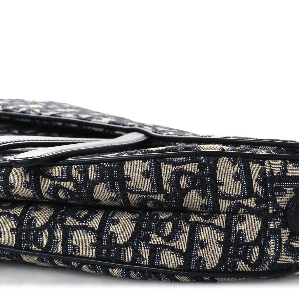 Oblique Saddle Bag Blue