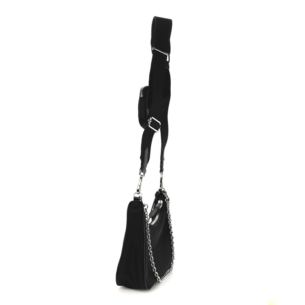 Re-Nylon Saffiano Re-Edition 2005 Shoulder Bag Black