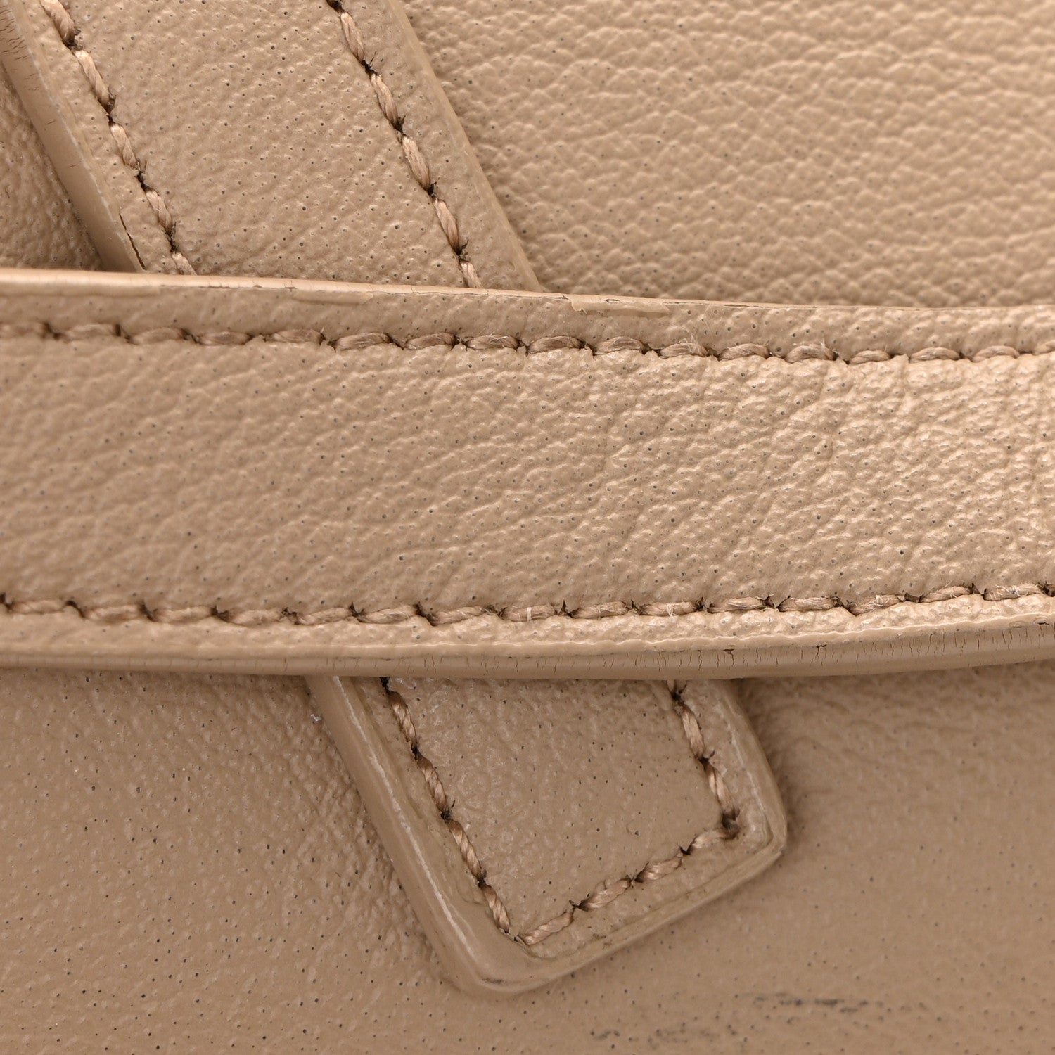 Calfskin Large Shopping Tote Dark Beige