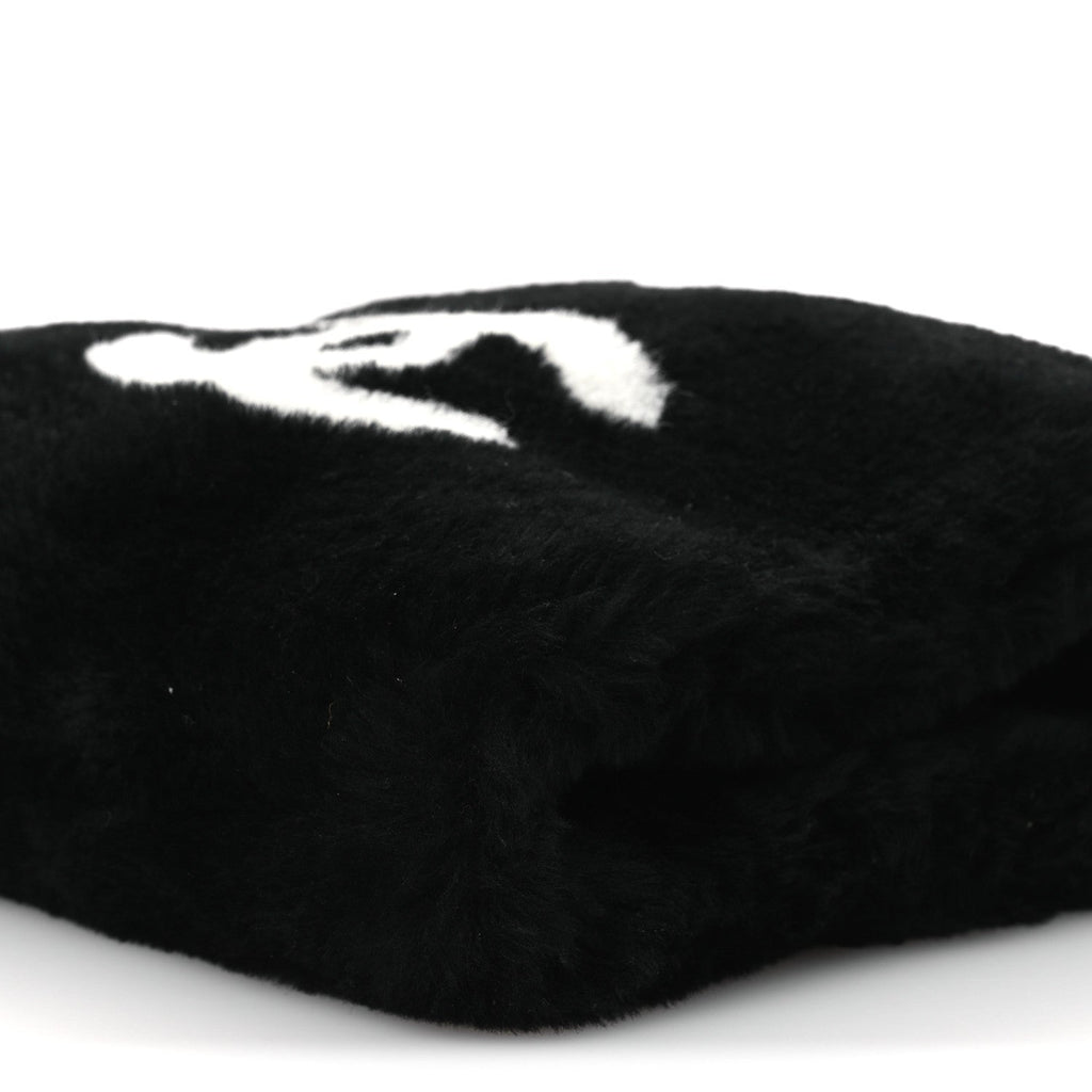 Muff Shearling Lambskin Bag Black Ecru