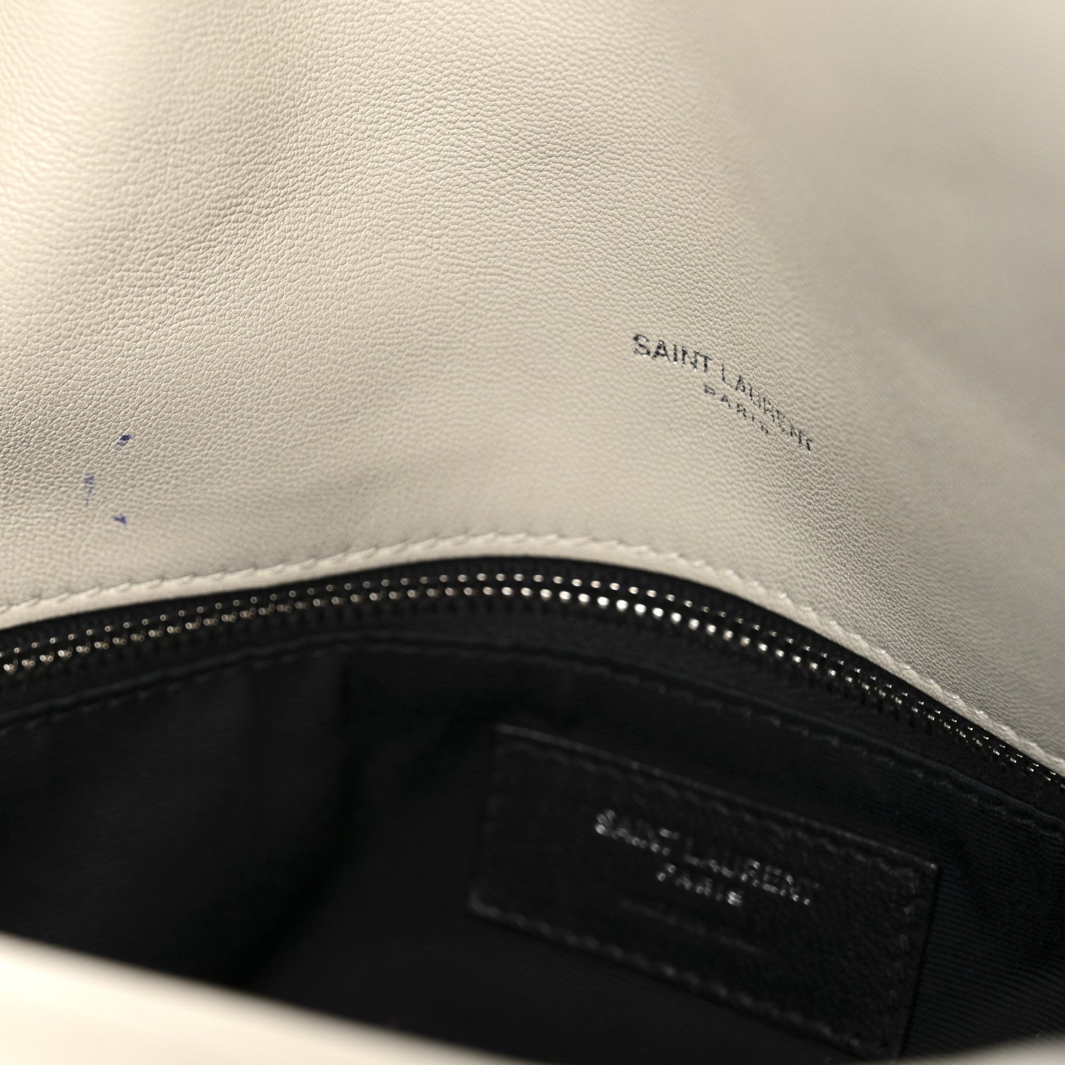 Lambskin Quilted Medium Loulou Puffer Monogram Chain Satchel Crema Soft