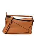 Calfskin Medium Puzzle Bag Tan