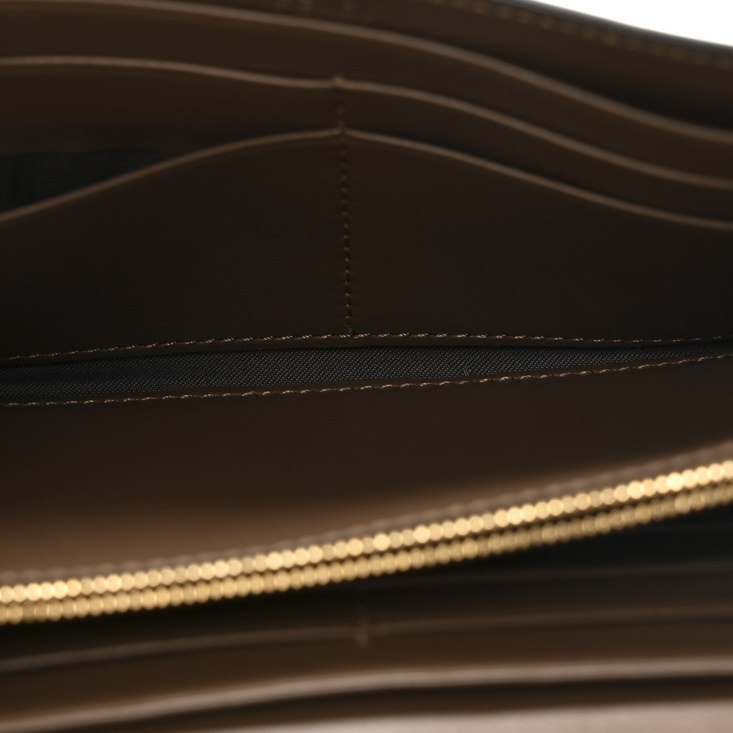 Vitello Soft F is Fendi Bi-Color FF 1974 Embossed Continental Envelope Wallet On Chain Maya Black