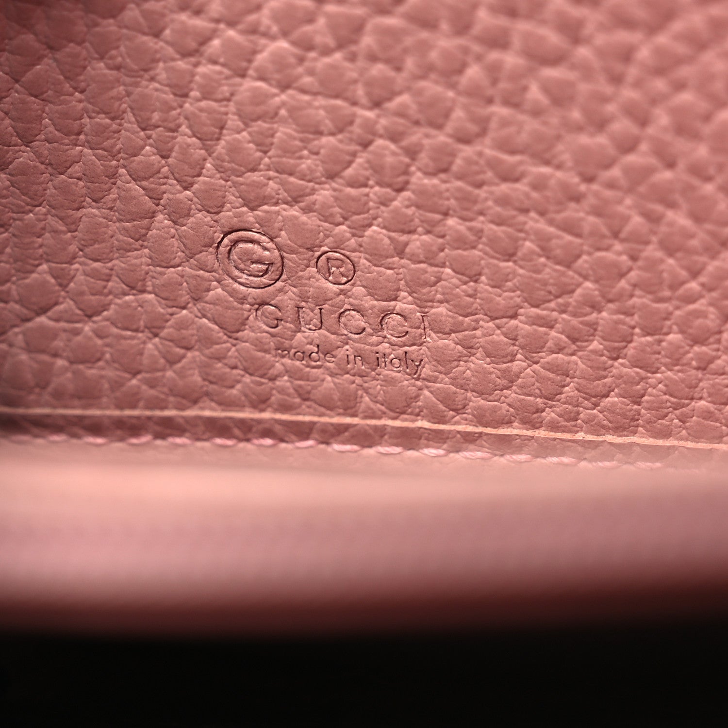 Monogram Dollar Calfskin Zip Around Wallet Beige Ebony Soft Pink