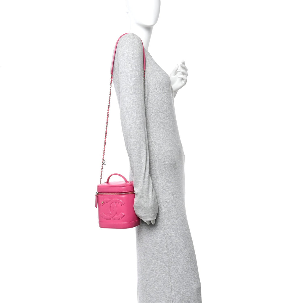Lambskin Timeless Vanity Cosmetic Case Pink