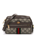GG Supreme Monogram Web Mini Ophidia Shoulder Bag Brown