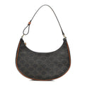 Triomphe Canvas Calfskin Ava Shoulder Bag Tan