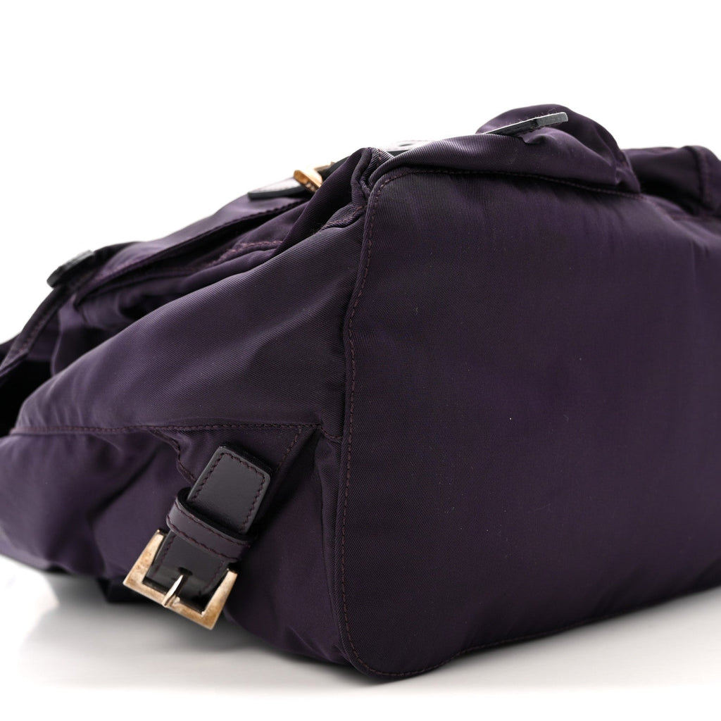 Tessuto Nylon Saffiano Medium Backpack Purple