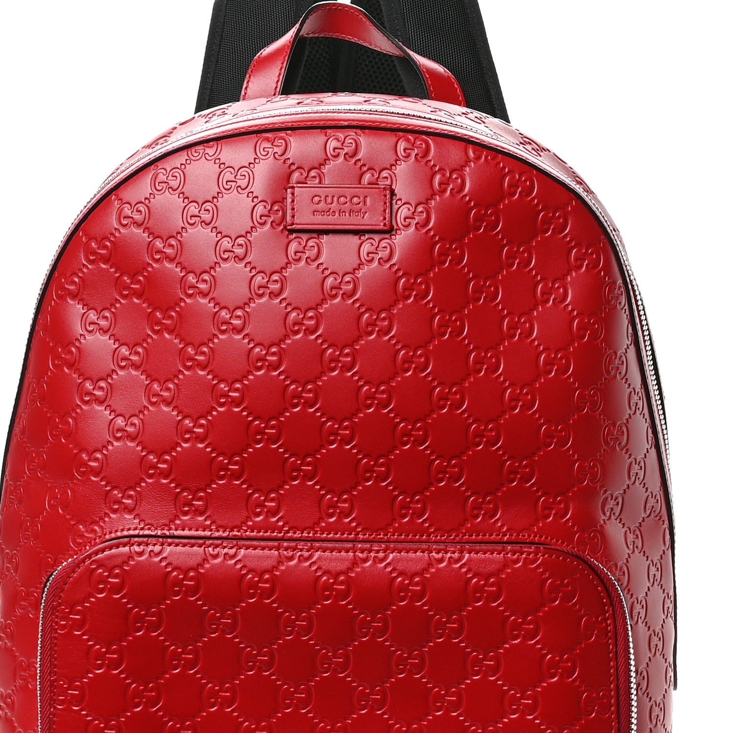 Guccissima Signature Day Backpack Hibiscus Red