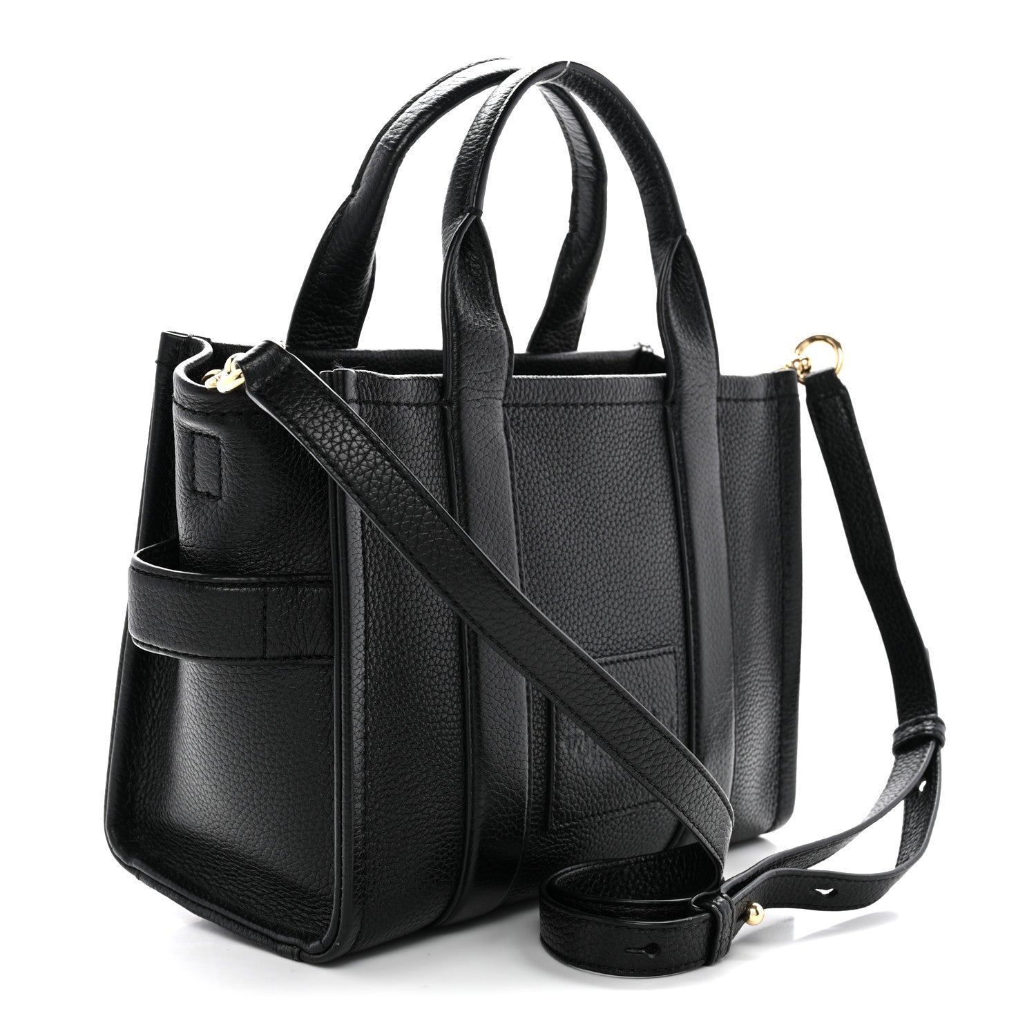 Grained Calfskin Small The Tote Bag Black