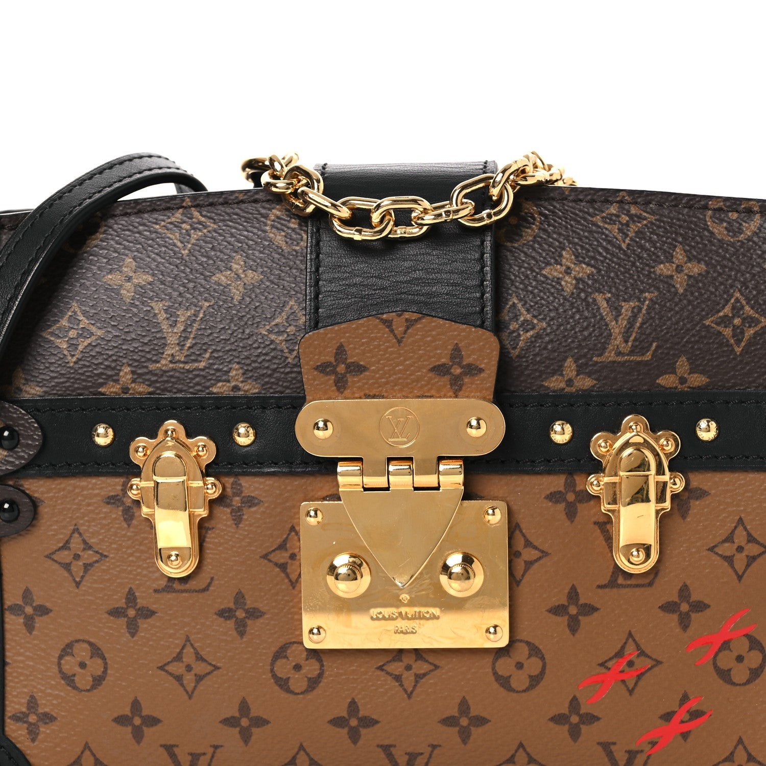Reverse Monogram Trunk Clutch