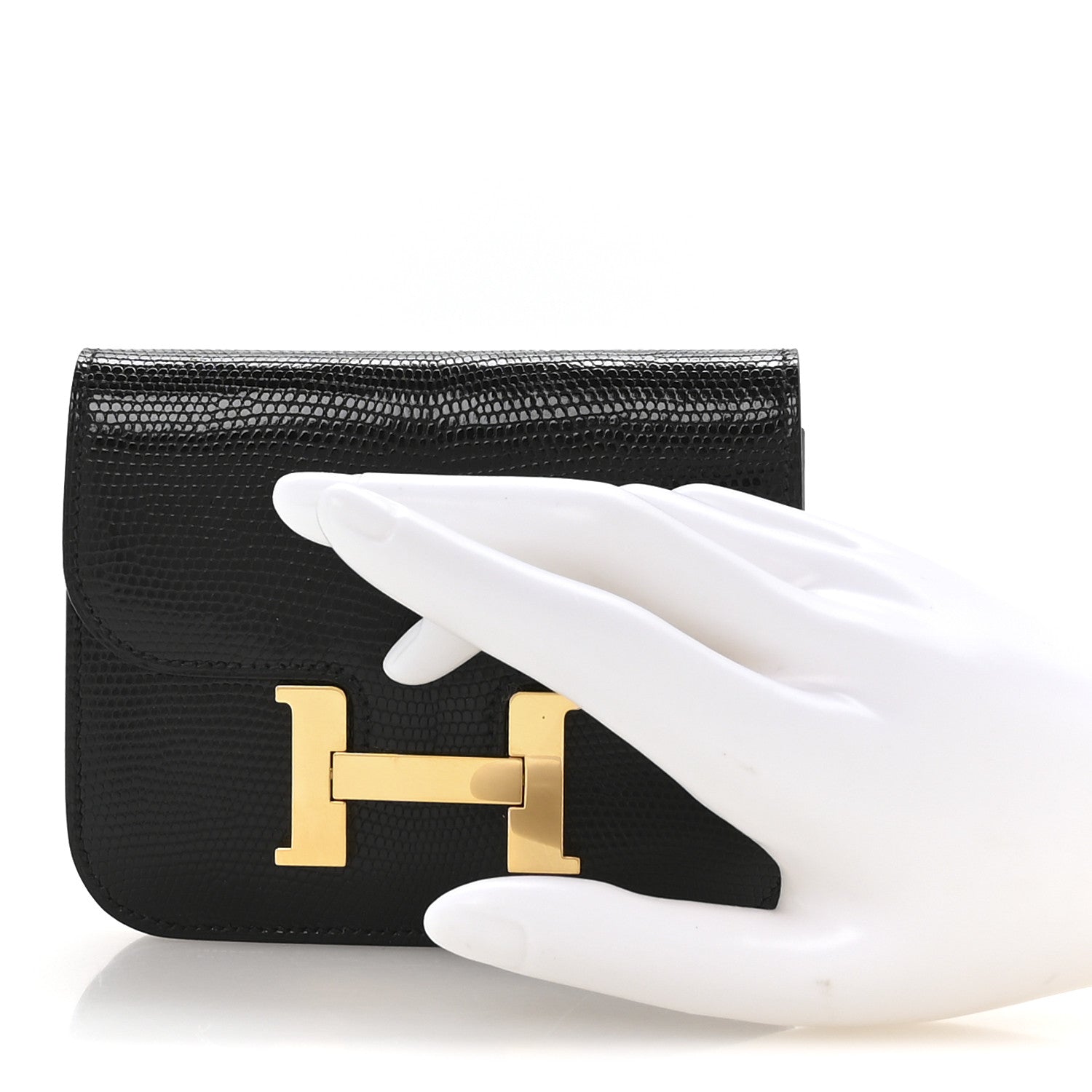 Lizard Constance Slim Wallet Black