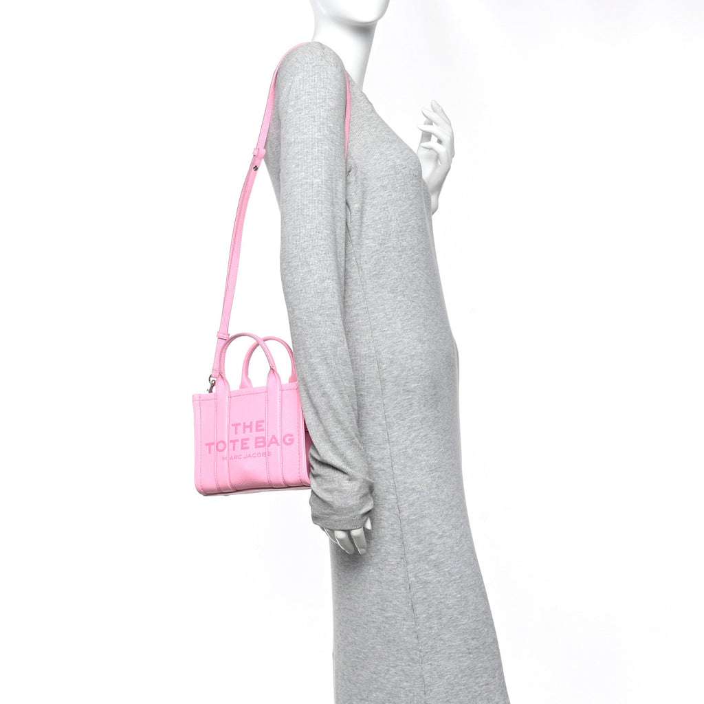 Grained Calfskin Micro The Tote Bag Fluro Candy