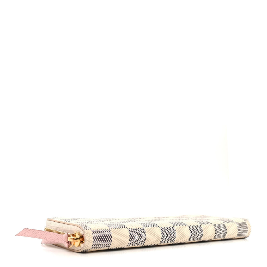 Damier Azur Clemence Wallet Rose Ballerine