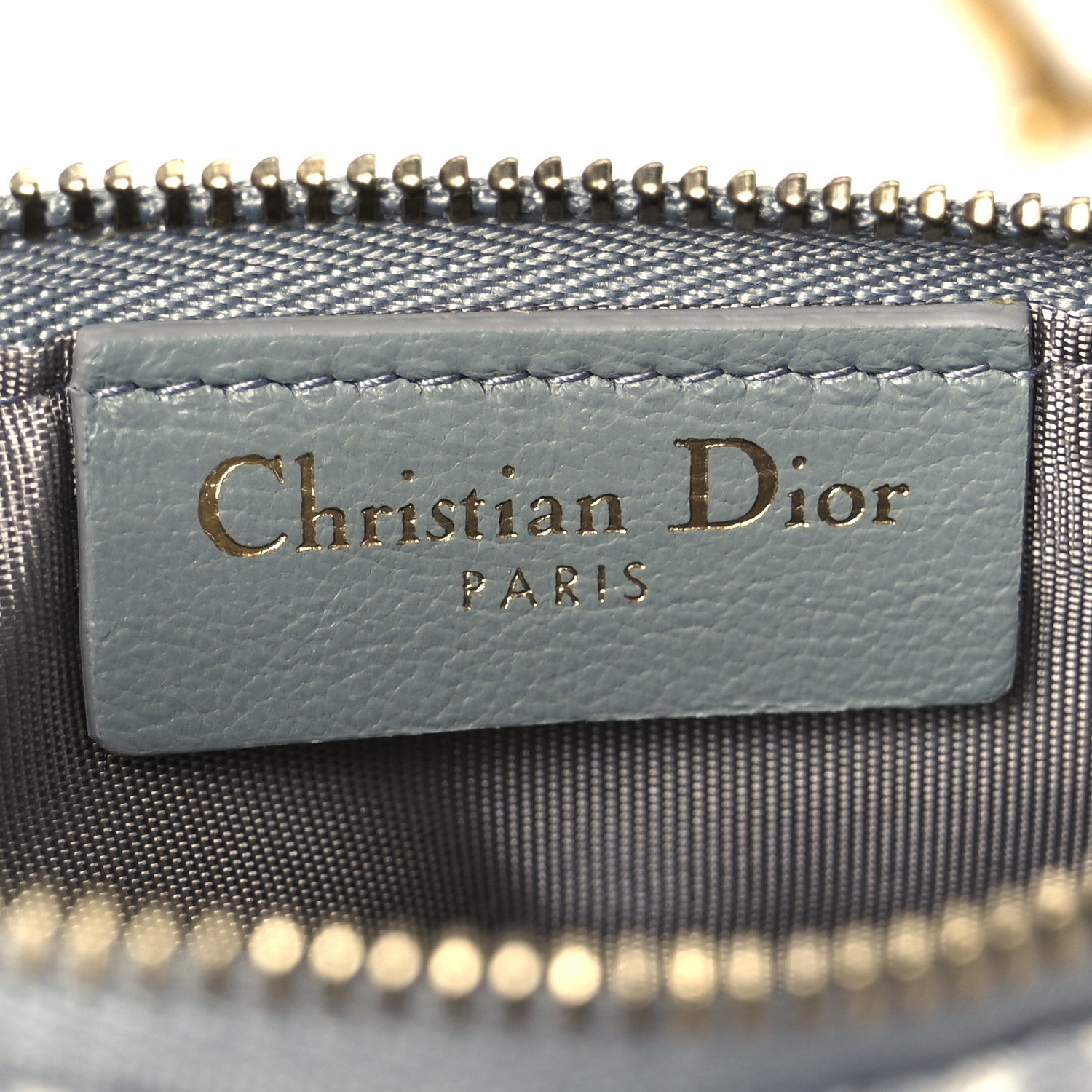 Oblique Saddle Chain Long Wallet Grey