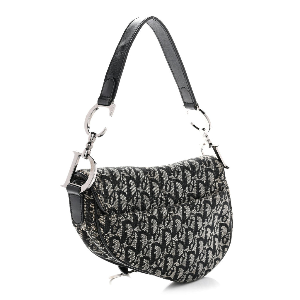 Monogram Saddle Bag Black
