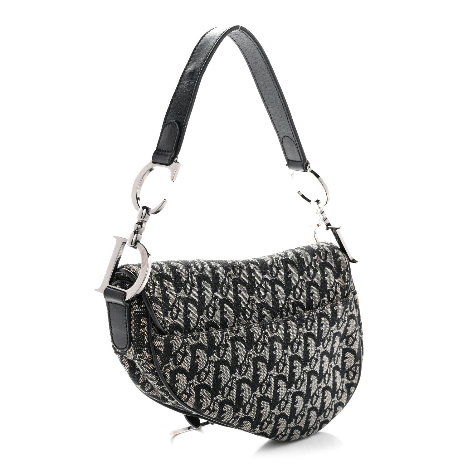 Monogram Saddle Bag Black