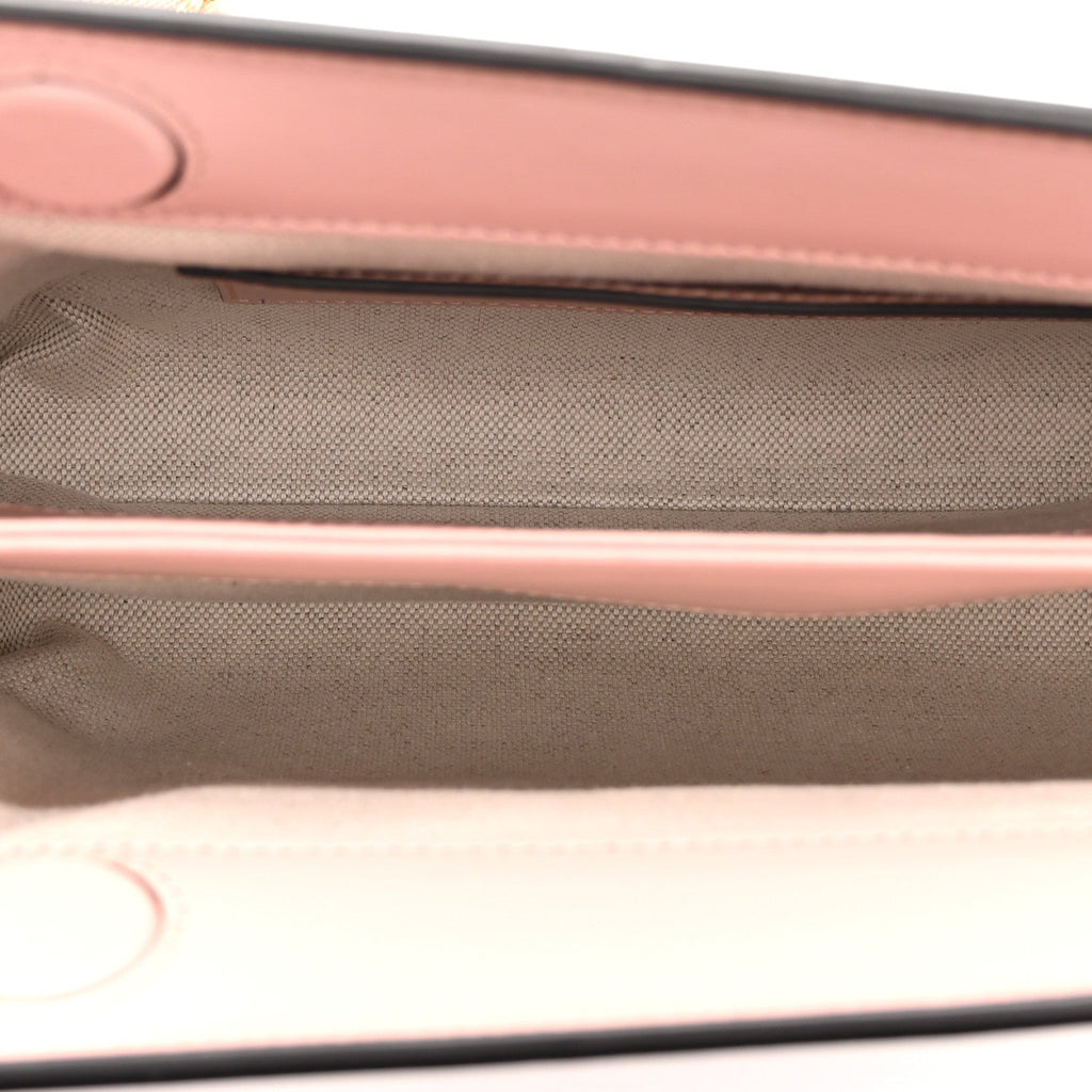 Calfskin GG Matelasse Small Slim Chain Shoulder Bag Perfect Pink Natural