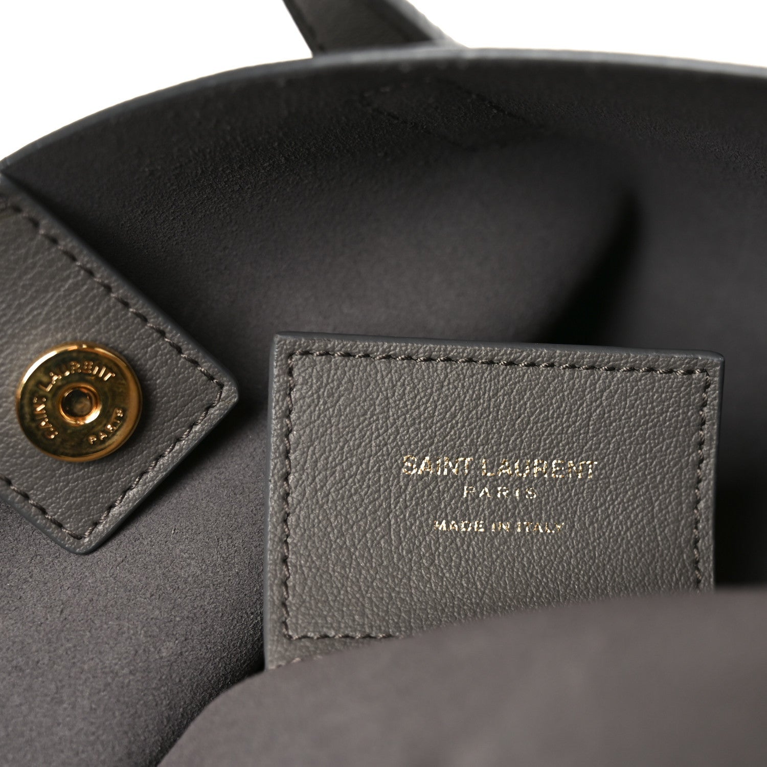 Calfskin Toy Shopping Tote Earth Grey