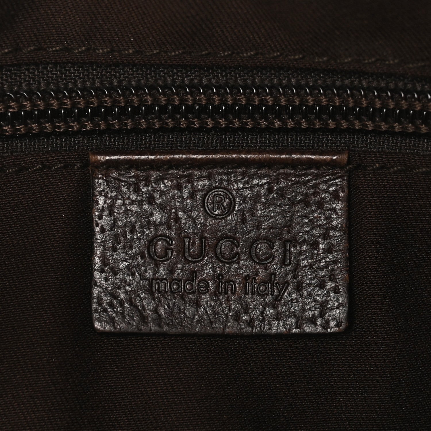 Monogram Web Medium Half Moon Hobo Dark Brown