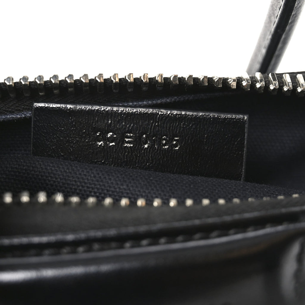 Shiny Lord Calfskin Mini Antigona Black