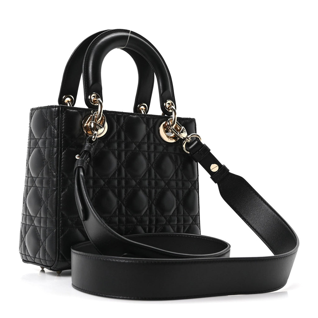 Lambskin Cannage Small My ABCDior Lady Dior Black