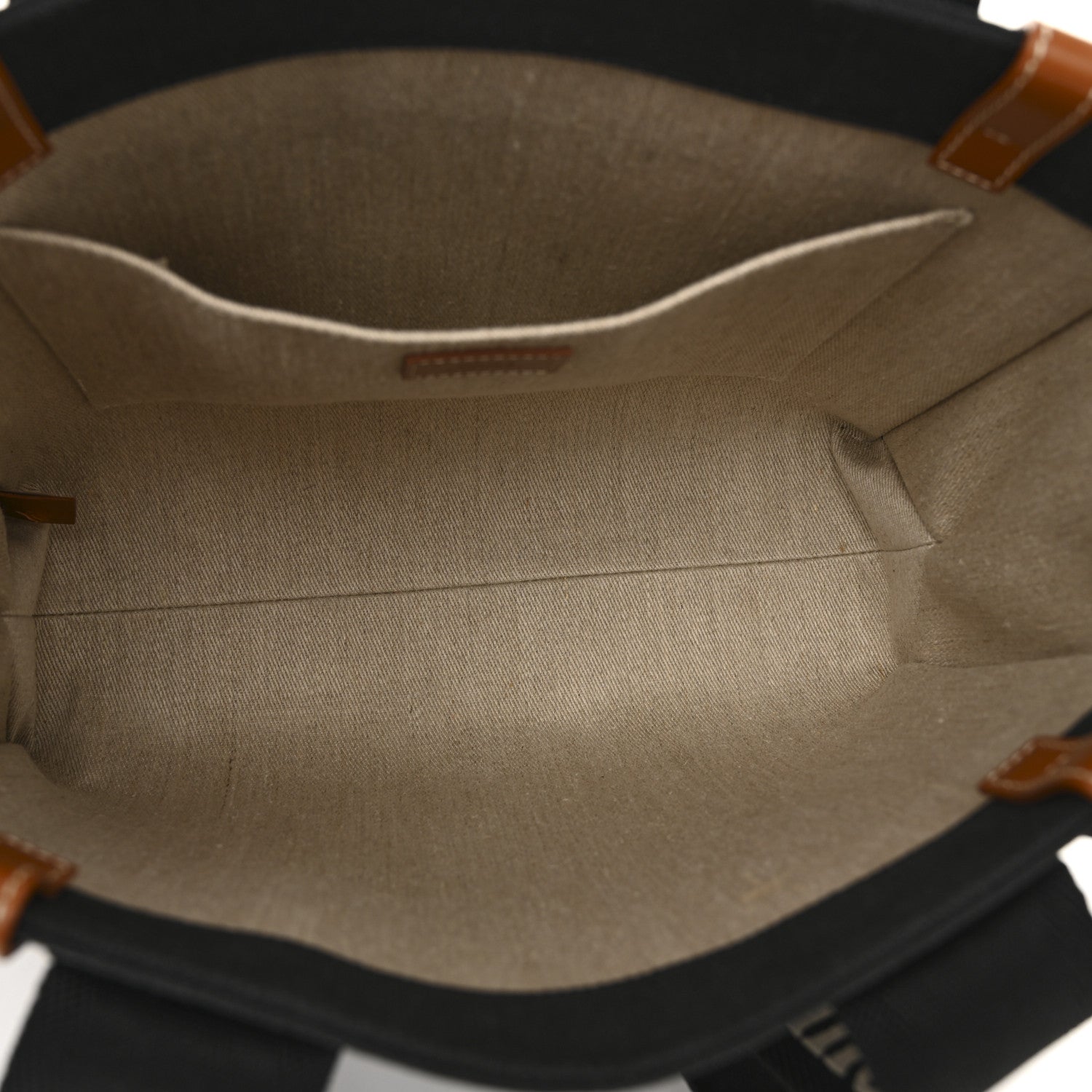 Cotton Calfskin Medium Woody Ribbon Tote Black