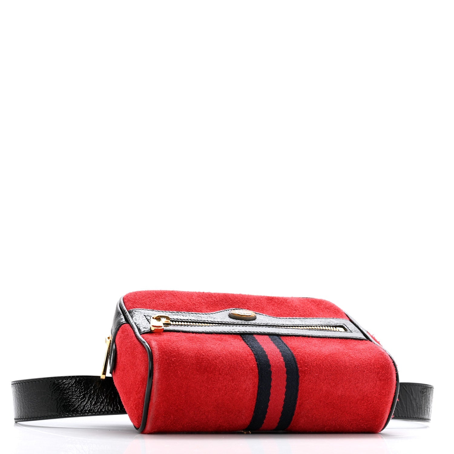 Suede Small Ophidia Belt Bag 95 38 Hibiscus Red
