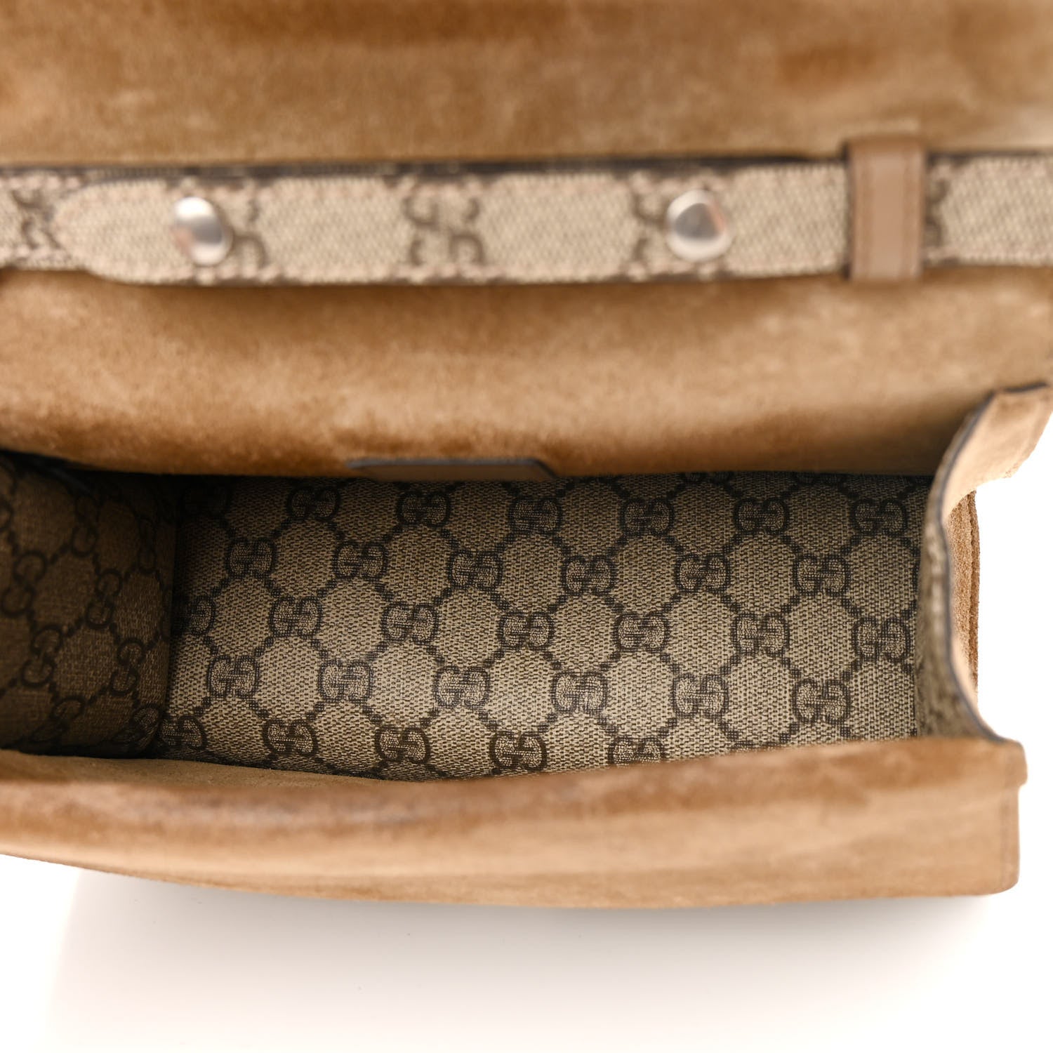 GG Supreme Monogram Small Dionysus Top Handle Bag Taupe